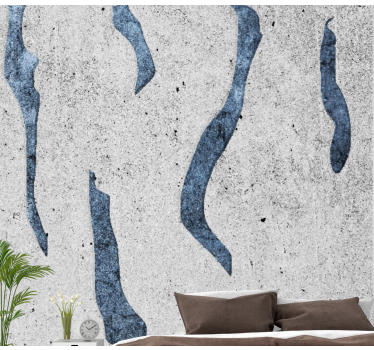 Concrete with vertical lines stone murals - TenStickers