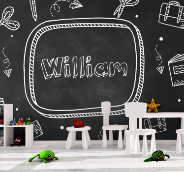 Custom Name Design mural quote - TenStickers