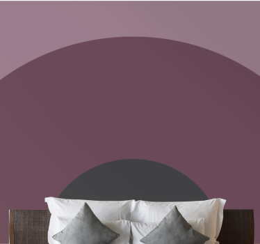 Dark geometric arch abstract mural - TenStickers