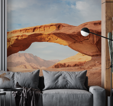Desert arch landscape landscape mural wallpaper - TenStickers