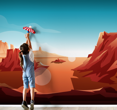 Desert Sun Children Wall Murals - TenStickers