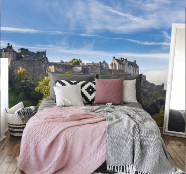 Edinburgh castle mural wallpaper - TenStickers
