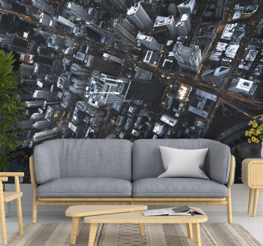 Eye view of high rise building mural wallpaper - TenStickers