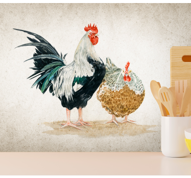 Farmhouse Poultry animal wall mural - TenStickers