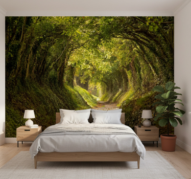 Forest wall mural immersive forest mural - TenStickers