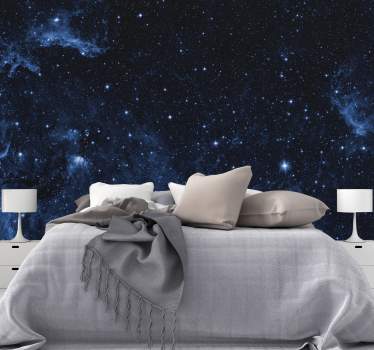 Galaxy bedroom with constellations Marriage Wallpaper Photo - TenStickers