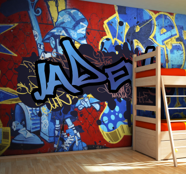 Graffiti customized name custom murals - TenStickers