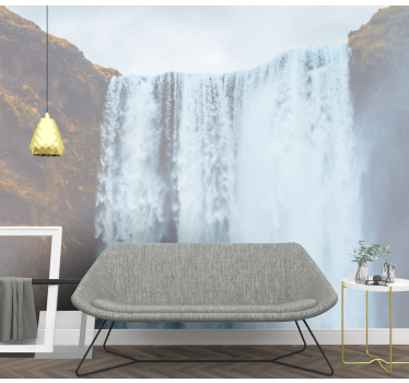 Grand Cascade Stream waterfall mural - TenStickers