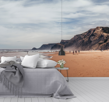 Gray Summer landscape wall mural - TenStickers