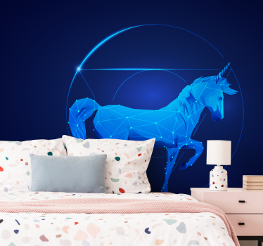 Holographic Unicorn Children Wall Murals - TenStickers