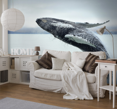 Humpback Whale wall mural - TenStickers