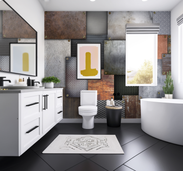 Industrial steel  wall mural - TenStickers