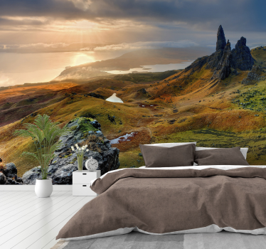 Isle of Skye nature landscape wall mural - TenStickers