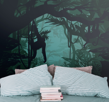Jungle with animals Children Wall Murals - TenStickers