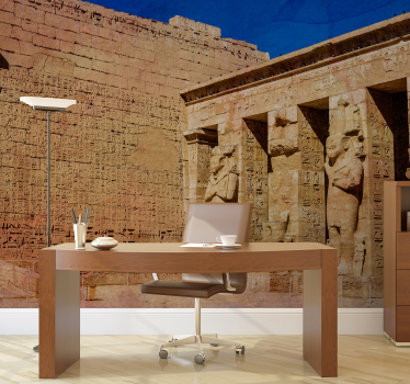 Karnak Temple 3d mural wallpaper - TenStickers