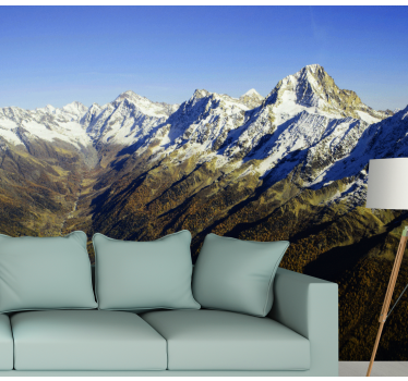 Landscape snow-capped mountains kitchen murals - TenStickers