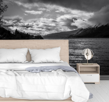 Loch Ness at sunrise landscape wall mural - TenStickers