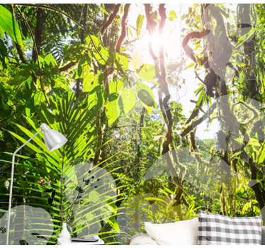 Lush Greenery Retreat nature wall mural - TenStickers