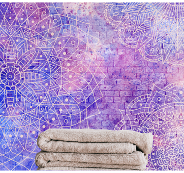 Mandala wall mural with detailed mandala designs - TenStickers