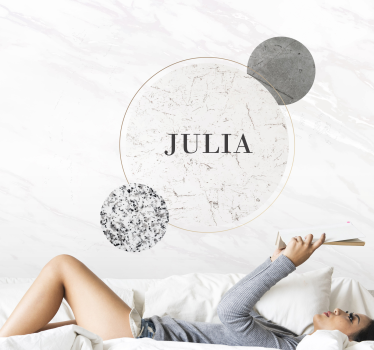 Marble with personalized text  murals - TenStickers