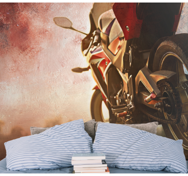Motorbike Road View vehicle mural - TenStickers