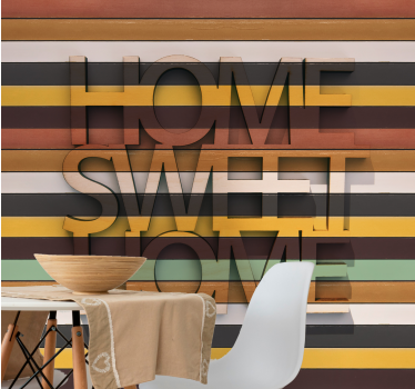 Mural quote home sweet home - TenStickers