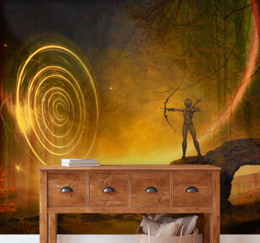 Mystical Fantasy Landscape fantasy mural - TenStickers