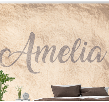Name in the sand wall murals for teenage bedrooms - TenStickers