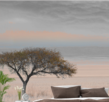 Nature wall mural isolated tree landscape - TenStickers
