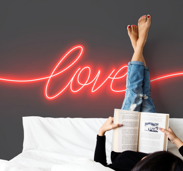 Neon Love painting murals - TenStickers