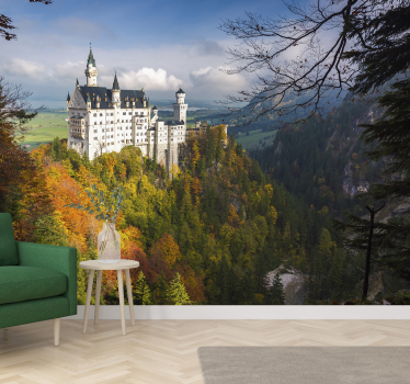 Neuschwanstein castle mural wallpaper - TenStickers