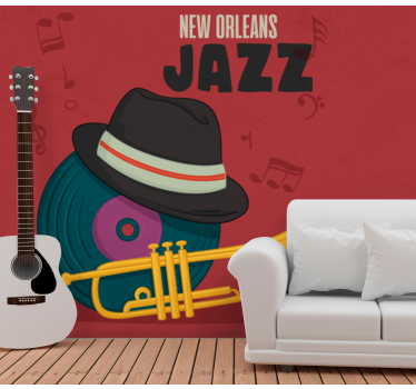 New Orleans Jazz music wall mural - TenStickers