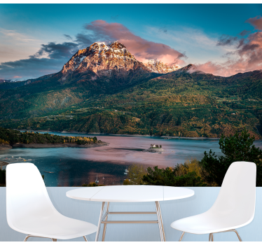 Norwegian flowing river nature murals - TenStickers