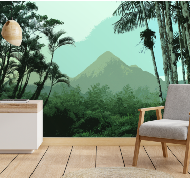 Oasis Jungle forest mural wallpaper - TenStickers