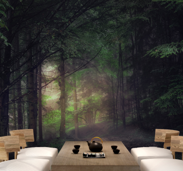 Old-growth Forest tree wall mural - TenStickers