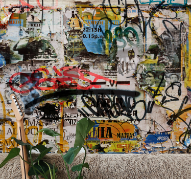 Old Torn Posters painting murals - TenStickers