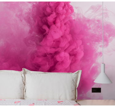 Pink smoke effect Marriage Wallpaper Photo - TenStickers