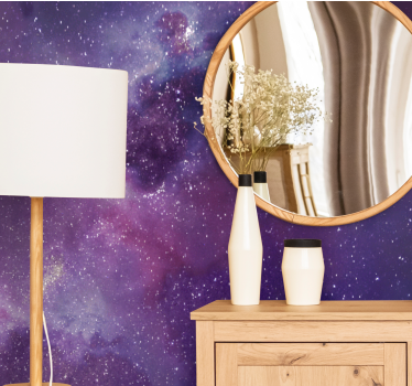 Purple galaxy stardust background Marriage Wallpaper Photo - TenStickers