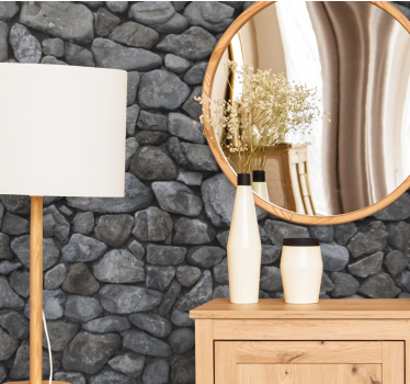 Raw  big boulder design stone murals - TenStickers