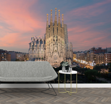 Sagrada Familia Barcelona photo mural - TenStickers