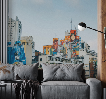 São Paulo's Urban Art mural wallpaper - TenStickers