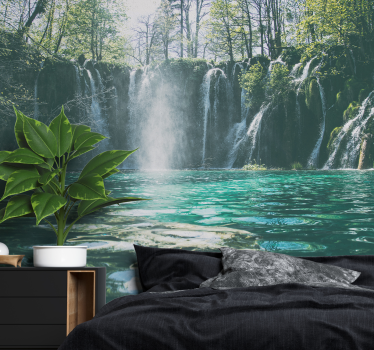 Smooth Waterfall nature murals - TenStickers