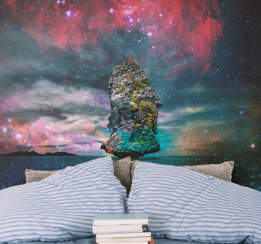 Space mural celestial rock formation - TenStickers