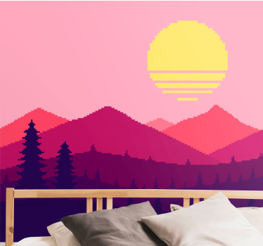Sunset aesthetic Wall Mural  for teenage bedrooms - TenStickers