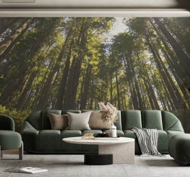 Tall Forest Woodland Design Wall Mural - TenStickers