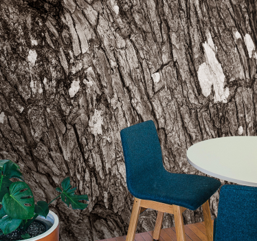 Textured tree 3d effect wall mural 3d mural wallpaper - TenStickers