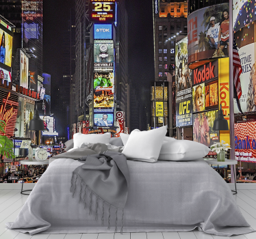 Times Square New York skyline wall mural - TenStickers