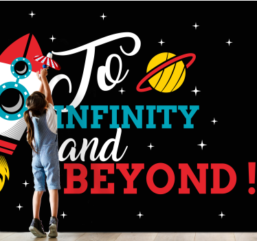 To Infinity And Beyond modern mural wallpaper - TenStickers