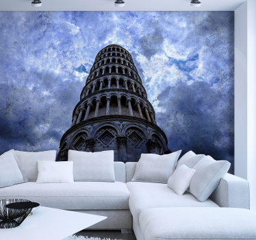 Tower of Pisa mural wallpaper - TenStickers