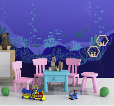 Under the sea landscape wall mural - TenStickers